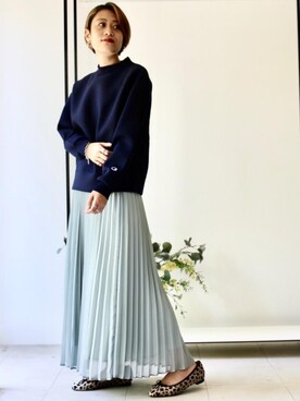 「RELAX」｜Yamaさん（レディース・160cm）の秋コーディネート