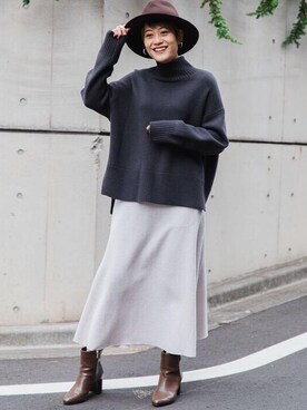 Yamaさん(レディース・160cm)の冬コーディネート