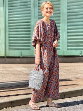 「アイテム（イヤリング）」を使った、Yamaさん（レディース・160cm）の春コーディネート