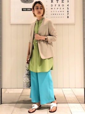 Yamaさん（レディース・160cm）の夏コーディネート