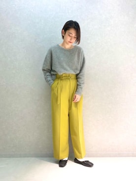 「アイテム（イヤーカフ）」を使った、Yamaさん（レディース・160cm）の冬コーディネート