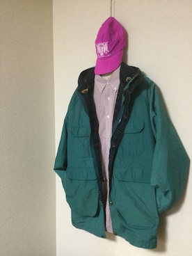 「WOOLRICH（ウールリッチ）のアイテム（マウンテンパーカー）」を使った、ユージーズさん（メンズ・170cm）の冬コーディネート