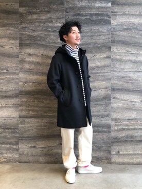 「EN ROUTE（アンルート）のアイテム（Tシャツ/カットソー）」を使った、ishii yutaさん（メンズ・170cm）の冬コーディネート