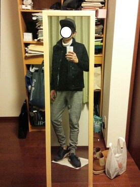「H&M（エイチ・アンド・エム）のアイテム（ダウンベスト）」を使った、Katzさん（メンズ・178cm）の冬コーディネート