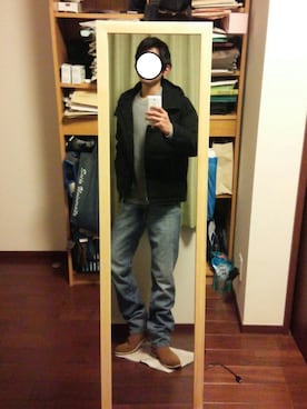 「LE JUN（ルジュン）のアイテム（ダウンジャケット/コート）」を使った、Katzさん（メンズ・178cm）の冬コーディネート