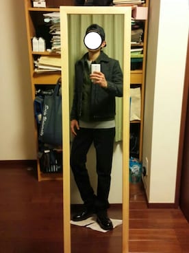 「LE JUN（ルジュン）のアイテム（ブルゾン）」を使った、Katzさん（メンズ・178cm）の冬コーディネート