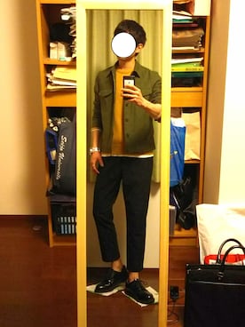 「LE JUN（ルジュン）のアイテム（ブルゾン）」を使った、Katzさん（メンズ・178cm）の春コーディネート