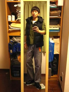 「LE JUN（ルジュン）のアイテム（ジャケット/アウター）」を使った、Katzさん（メンズ・178cm）の秋コーディネート