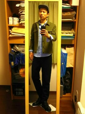 「LE JUN（ルジュン）のアイテム（ジャケット/アウター）」を使った、Katzさん（メンズ・178cm）の秋コーディネート