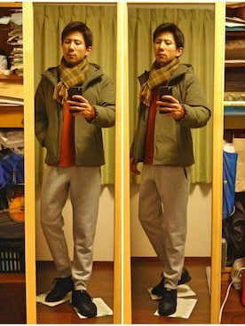 Katzさん（メンズ・178cm）の冬コーディネート