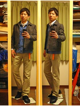 Katzさん（メンズ・178cm）の冬コーディネート