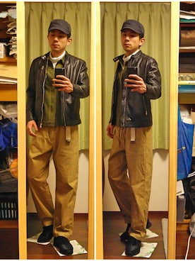 「LE JUN（ルジュン）のアイテム（ジャケット/アウター）」を使った、Katzさん（メンズ・178cm）の冬コーディネート