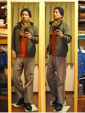 Katzさん（メンズ・178cm）の冬コーディネート