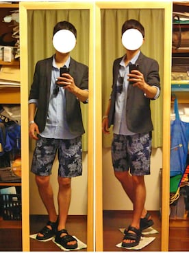 「GAP（ギャップ）のアイテム（テーラードジャケット）」を使った、Katzさん（メンズ・178cm）の春コーディネート