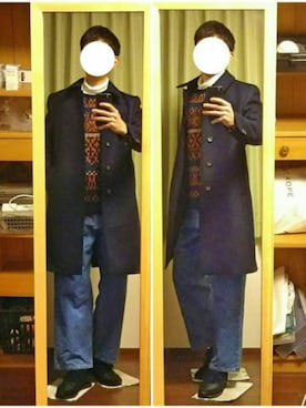 「LE JUN（ルジュン）のアイテム（トップス）」を使った、Katzさん（メンズ・178cm）の秋コーディネート