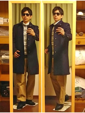 「LE JUN（ルジュン）のアイテム（トップス）」を使った、Katzさん（メンズ・178cm）の冬コーディネート