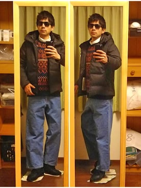 「LE JUN（ルジュン）のアイテム（トップス）」を使った、Katzさん（メンズ・178cm）の冬コーディネート