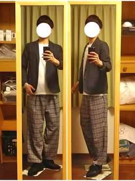 「GAP（ギャップ）のアイテム（テーラードジャケット）」を使った、Katzさん（メンズ・178cm）の春コーディネート