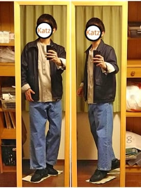 「URBAN RESEARCH Sonny Label（アーバンリサーチサニーレーベル）のアイテム（ブルゾン）」を使った、Katzさん（メンズ・178cm）の春コーディネート