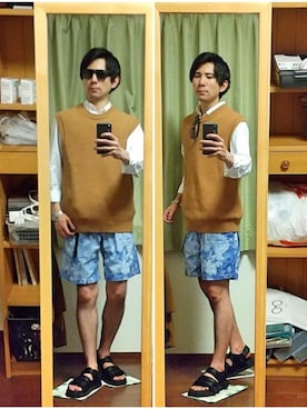 Katzさん（メンズ・178cm）の夏コーディネート