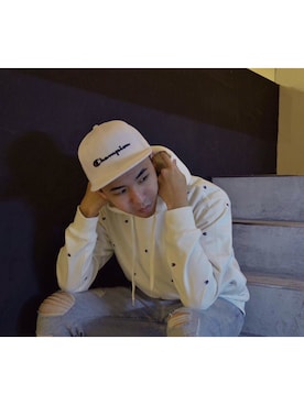 「:CHOCOOLATEのアイテム（パンツ）」を使った、Ryan さん（メンズ・185cm）の冬コーディネート