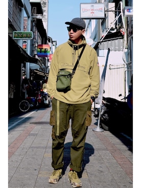 「:CHOCOOLATEのアイテム」を使った、Ryan さん（メンズ・185cm）の春コーディネート