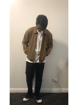「BEAMS（ビームス）のアイテム（その他アウター）」を使った、Patさん（メンズ・170cm）の春コーディネート