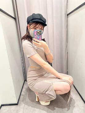 「すりっと」｜HARUKAさん（レディース・162cm）の春コーディネート