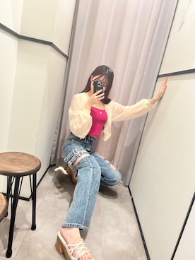 「でにむ」｜「アイテム（サンダル）」を使った、HARUKAさん（レディース・162cm）の夏コーディネート