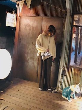 「Green　Parks（グリーンパークス）のアイテム（その他パンツ）」を使った、noo ☺︎さん（レディース・158cm）の秋コーディネート