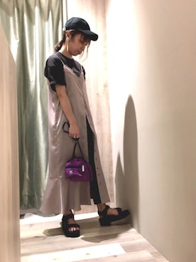 「Green　Parks（グリーンパークス）のアイテム」を使った、noo ☺︎さん（レディース・158cm）の夏コーディネート