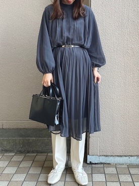 「Green　Parks（グリーンパークス）のアイテム（その他パンツ）」を使った、noo ☺︎さん（レディース・158cm）の冬コーディネート