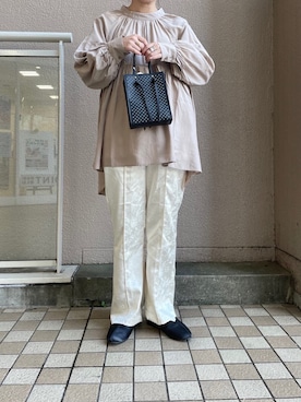 「Green　Parks（グリーンパークス）のアイテム（その他パンツ）」を使った、noo ☺︎さん（レディース・158cm）の春コーディネート