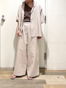 「Green　Parks（グリーンパークス）のアイテム」を使った、noo ☺︎さん（レディース・158cm）の夏コーディネート