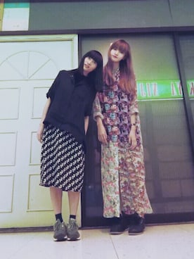 「THE RAGGED PRIEST（ザ・ラギド・プリースト）のアイテム（ワンピース）」を使った、April Leeさん（レディース・170cm）の春コーディネート