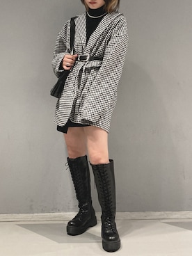 「WC（ダブル シー）のアイテム（ジャケット/アウター）」を使った、yamさん（レディース・154cm）の冬コーディネート