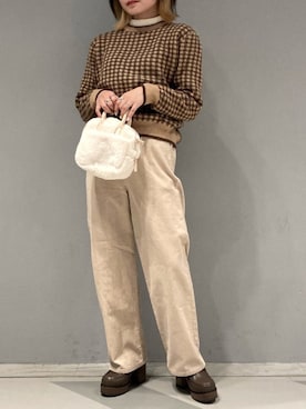 「WC（ダブル シー）のアイテム（シューズ）」を使った、yamさん（レディース・154cm）の冬コーディネート
