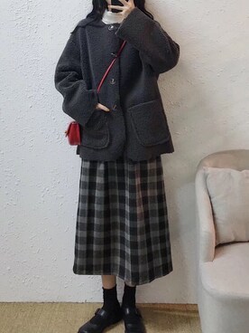 「穿搭分享」｜xiemiaomiao06さん（レディース・162cm）の秋コーディネート