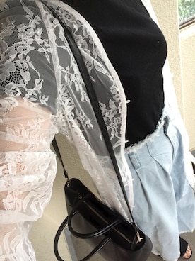 「ハイウェストデニム」｜ささん（レディース・167cm）の夏コーディネート