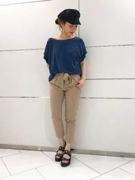 JEANASIS 和歌山ミオ店STAFFさん（レディース・160cm）の夏コーディネート