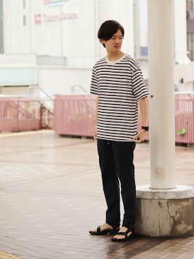 「Teva（テバ）のアイテム」を使った、ARAさん（メンズ・175cm）の春コーディネート