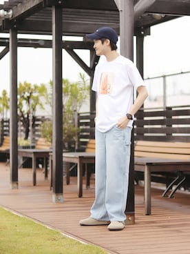 「THRASHER（スラッシャー）のアイテム（帽子）」を使った、ARAさん（メンズ・175cm）の春コーディネート