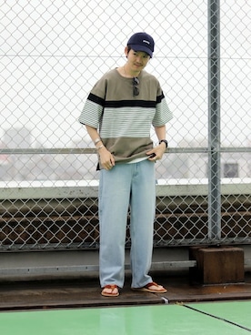 「THRASHER（スラッシャー）のアイテム（帽子）」を使った、ARAさん（メンズ・175cm）の春コーディネート