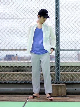 「THRASHER（スラッシャー）のアイテム」を使った、ARAさん（メンズ・175cm）の夏コーディネート