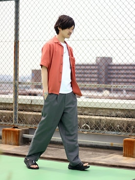 「Goodwear(Since1983)（グッドウェア）のアイテム」を使った、ARAさん（メンズ・175cm）の夏コーディネート