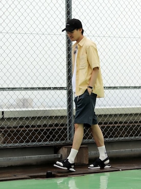 「GRAVIS（グラヴィス）のアイテム」を使った、ARAさん（メンズ・175cm）の夏コーディネート