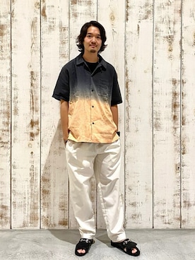 「BENCH（ベンチ）のアイテム」を使った、ARAさん（メンズ・175cm）の夏コーディネート