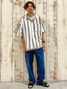 「BENCH（ベンチ）のアイテム」を使った、ARAさん（メンズ・175cm）の夏コーディネート