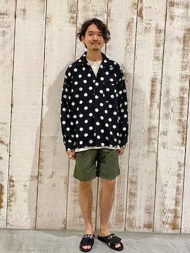 「BENCH（ベンチ）のアイテム」を使った、ARAさん（メンズ・175cm）の夏コーディネート