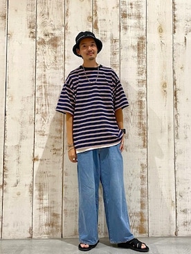 「PENNEYS（ぺニーズ）のアイテム」を使った、ARAさん（メンズ・175cm）の夏コーディネート